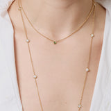 Emerald Nesting Gem Necklace