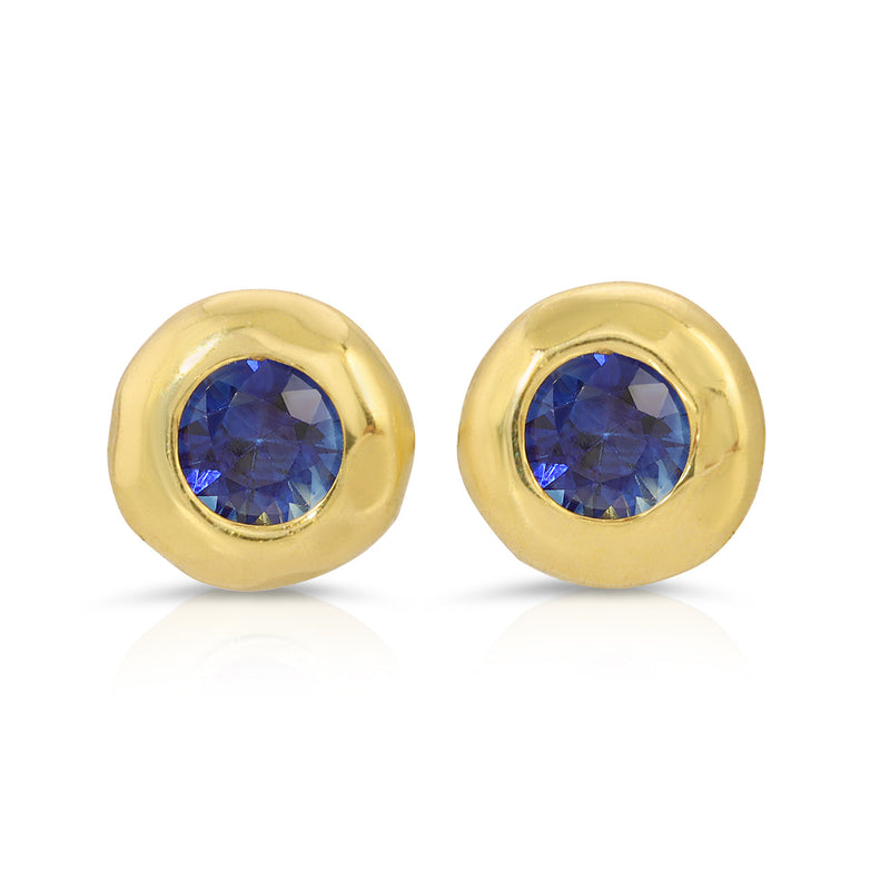 Nesting Gem Studs - Sapphire