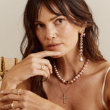 Large Nesting Gem Cross Necklace