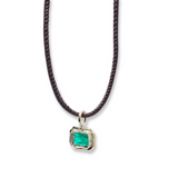 Leather and Gold Men’s Cord Necklace