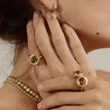 Green Tourmaline Tribute Ring
