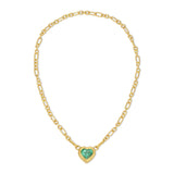 Special Edition - Old Mission Chain - Heart Cut Emerald