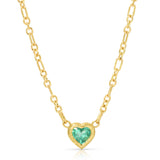 Special Edition - Old Mission Chain - Heart Cut Emerald