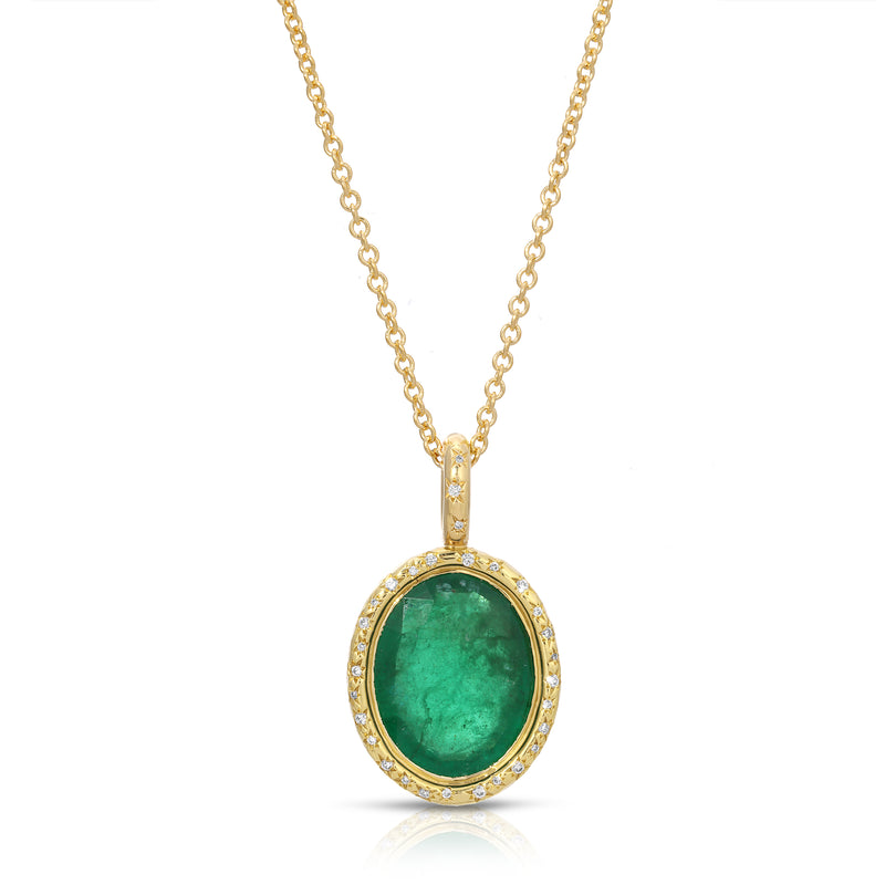 Oval Emerald Imogen Pendant