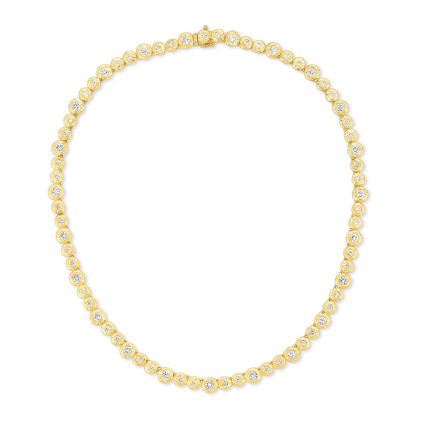 Diamond Nesting Gem Tennis Necklace