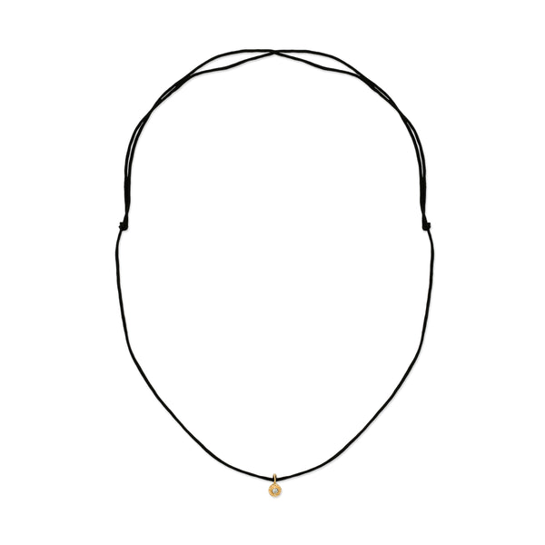 Parachute Nesting Gem Necklace - Black