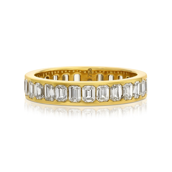 Ivy Eternity Band - Petite Emerald Cut Diamond