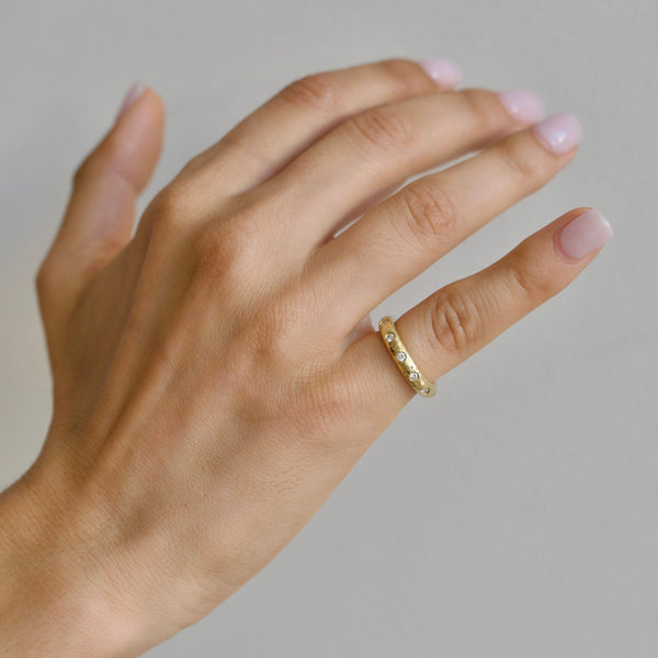 Diamond Petite Liberty Ring - Diamond