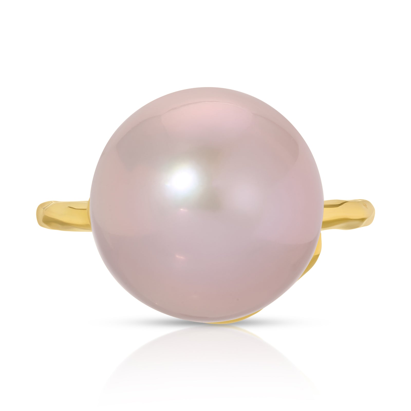 Pink pearl and diamond ring sales