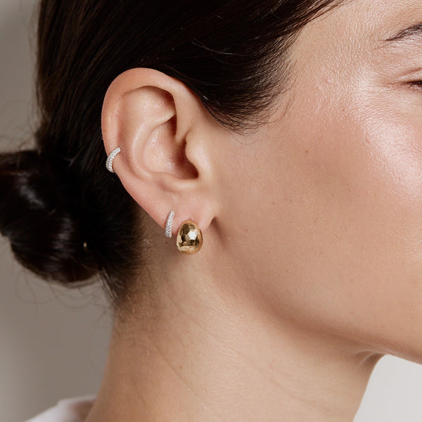 Micro Poppy Hoops