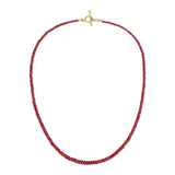 Red Spinel Beaded Necklace