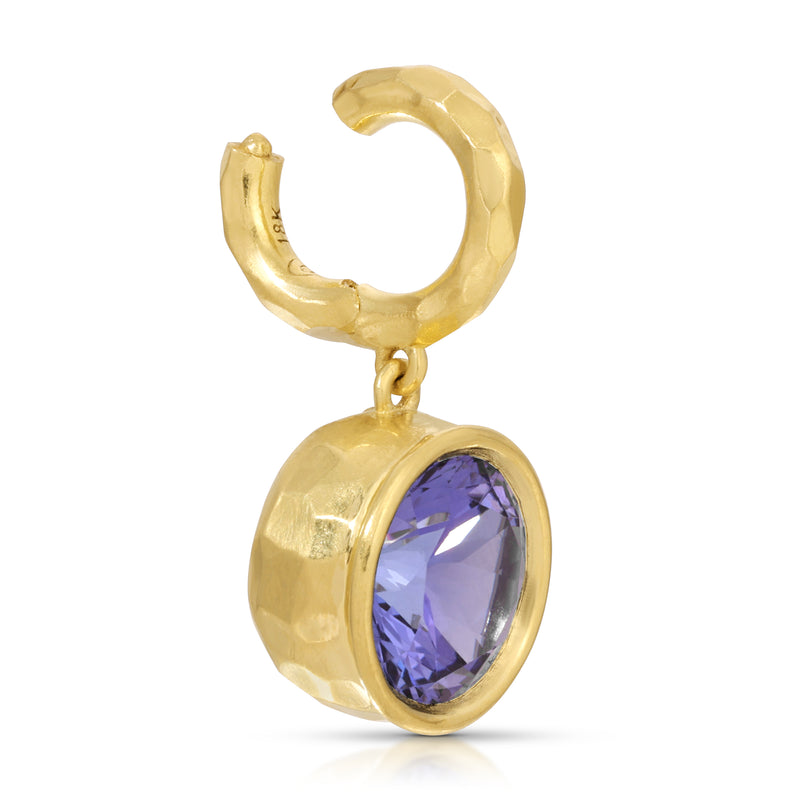 Hidden Gem Pendant - Round Tanzanite