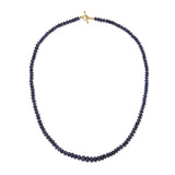 Sapphire Beaded Necklace - 21 Inches