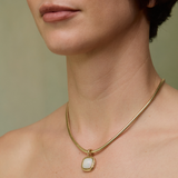 Hidden Gem Pendant - Cushion Cut Opal