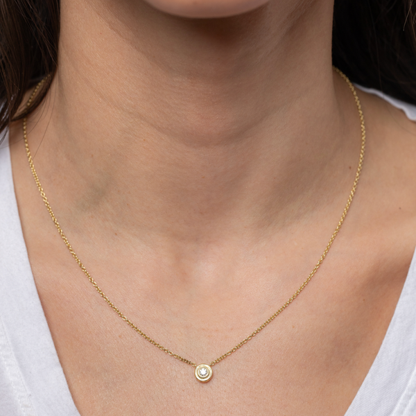 Double Orbit Necklace - Diamond
