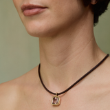 Hidden Gem Pendant - Asscher Cut Pink Tourmaline