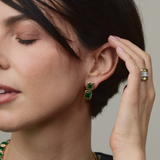 Emerald Drop Nesting Gem Stud