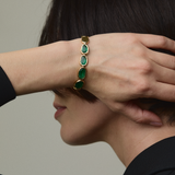 Organic Matter Emerald Tennis Bracelet