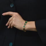 Organic Matter Emerald Tennis Bracelet