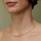 Micro Diamond Nesting Gem Tennis Necklace