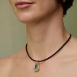 Hidden Gem Pendant - Pear Cut Fluorite