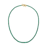 Short Emerald Beaded Necklace