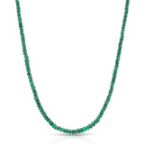 Short Emerald Beaded Necklace