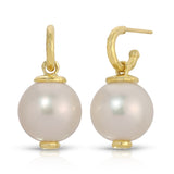 Simple South Sea Pearl Drops with Diamonds