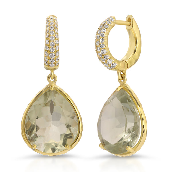 Southhampton Earrings - Green Amethyst