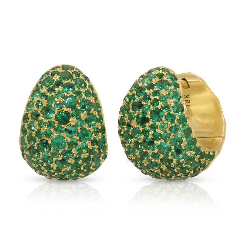 Icon Poppy Hoops - Micro - Emerald