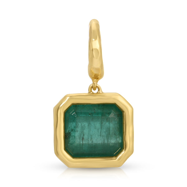 Hidden Gem Pendant - Asscher Cut Emerald 5.48
