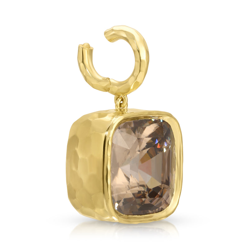 Hidden Gem Pendant - Champagne Zircon