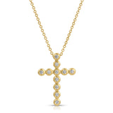 Large Nesting Gem Cross Necklace