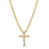 Small Nesting Gem Cross Necklace