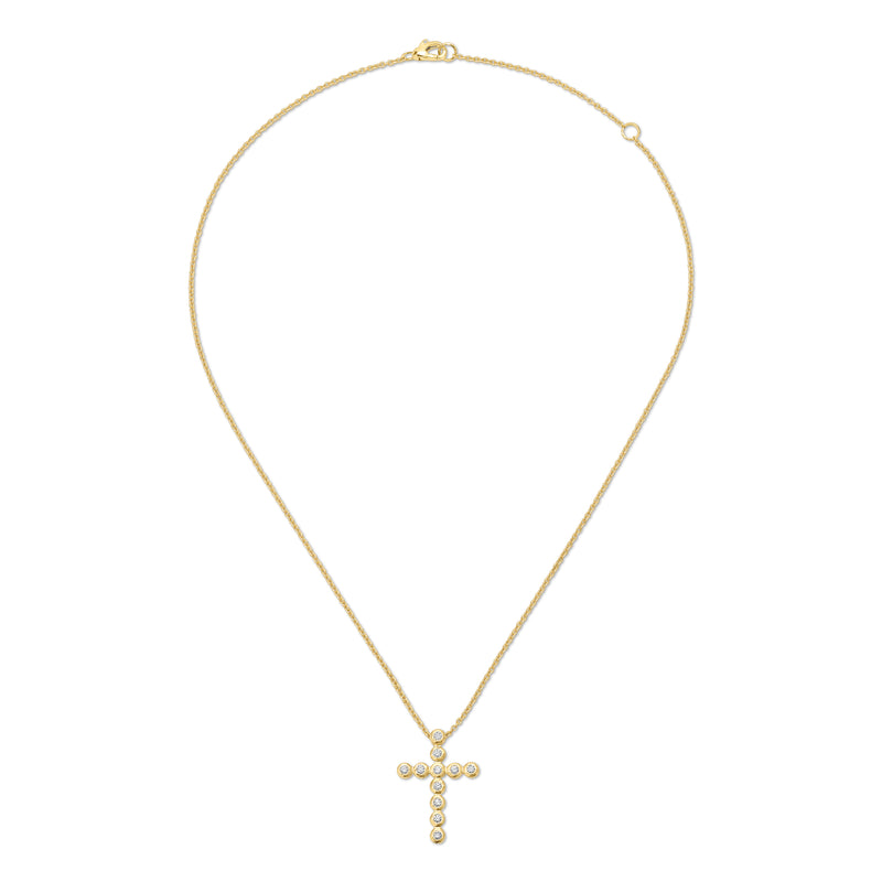 Large Nesting Gem Cross Necklace