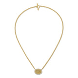 Bermuda Grass Necklace - Diamond & Green Beryl