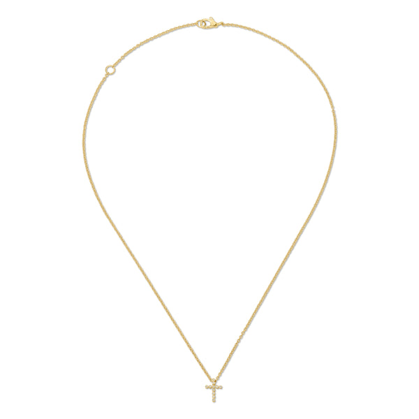 Small Nesting Gem Cross Necklace