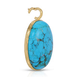 Jumbo Hidden Gem Turquoise Pendant