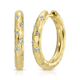 Gemmed Gabby Hoops - Diamond