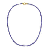 Dark Tanzanite Beaded Necklace