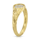 The Mini Octavia Diamond Signet Ring