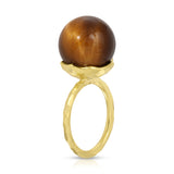 Tiger's Eye Orb Ring