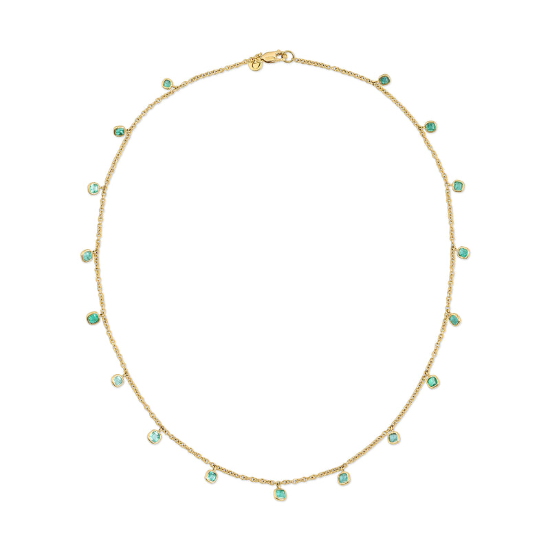 Asscher Emerald Eternity Necklace – Octavia Elizabeth