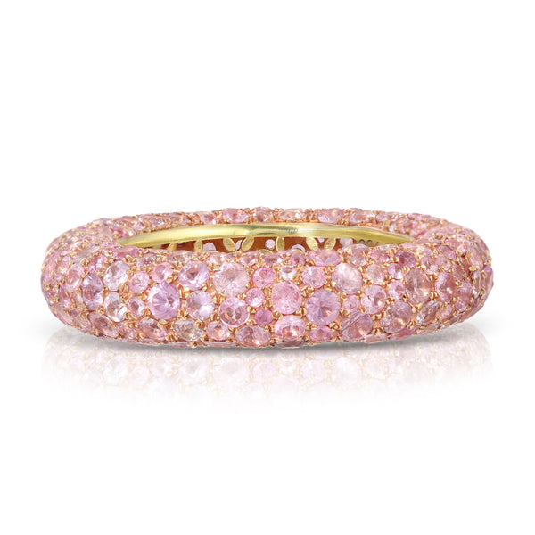 Pink Sapphire Blossom Bubble Ring