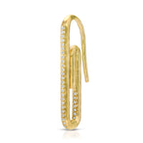 Paperclip Earring - Diamond
