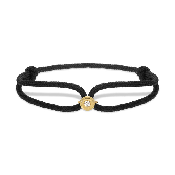 Diamond Parachute Nesting Gem Bracelet - Men's - Black