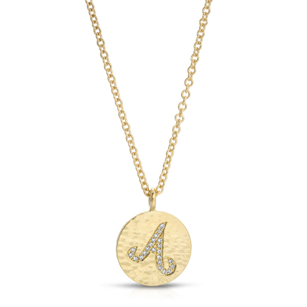 Diamond Initial Necklace