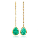 Kelly Earrings Emerald & Diamonds