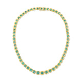 Asscher Emerald Tennis Necklace