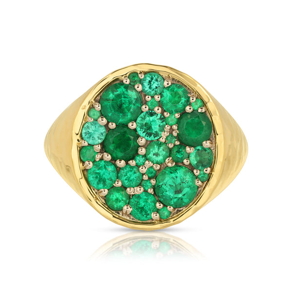 The Octavia Signet Ring - Emerald